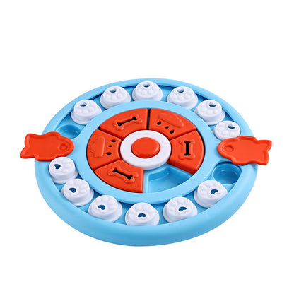 Interactive Slow Feeder Dog Bowl - Puzzle Toy for Pets