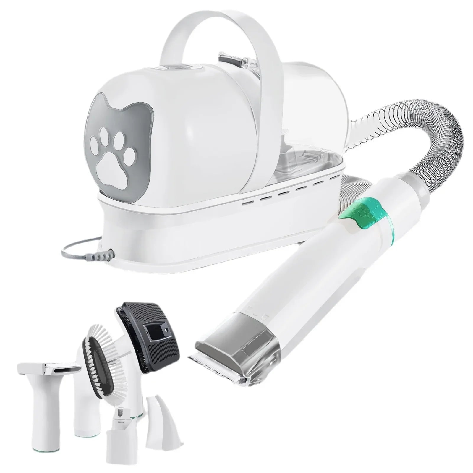 7 in 1 Pet Grooming Vacuum Kit Dog Grooming Clippers Pet Hair Remover with Power Large Suction &amp; Low Noise Pet Hair Kits